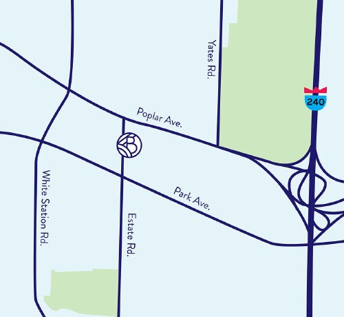 East Memphis map